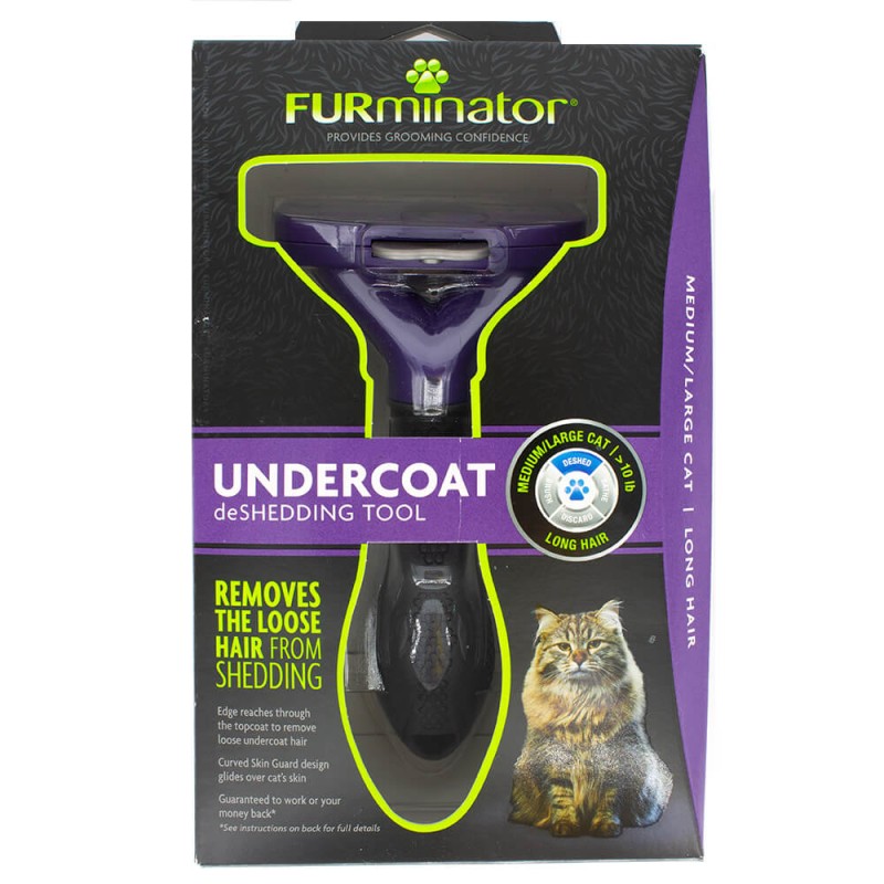 Furminator gato mediano y grande pelo largo