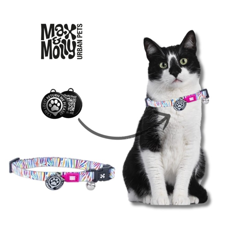 Collar QR Colors Max & Molly para Gato